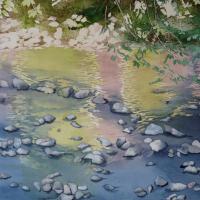 Au fil de l'eau 50x60