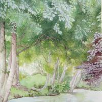 Les berges du manoir 50x60