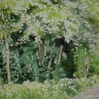 Sous les aubépiniers ( 50x60)