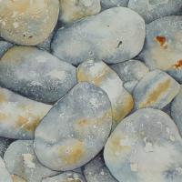 Les galets gris 40x50