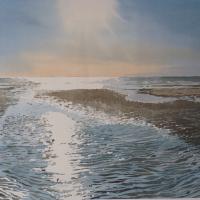 Reflets en baie de Somme 50x60