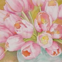 Vase aux tulipes 50x60