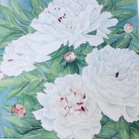 Pivoines blanches (50x50) collection privée